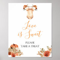 Fall Pumpkin Floral Baby Clothes Love is Sweet