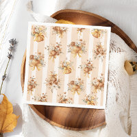 Fall Pumpkin Floral Bow Bridal Shower