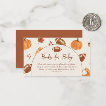 Fall Pumpkin Football Quarterback Books for Baby
