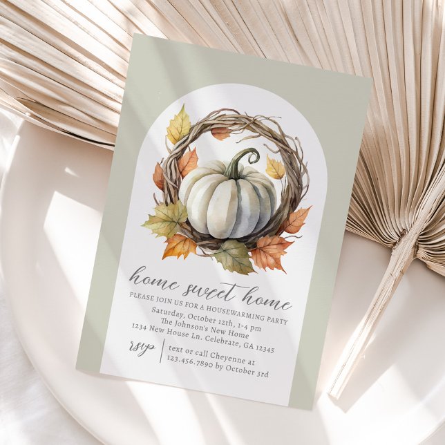 Fall Pumpkin Housewarming Party Invitation (Creator Uploaded)