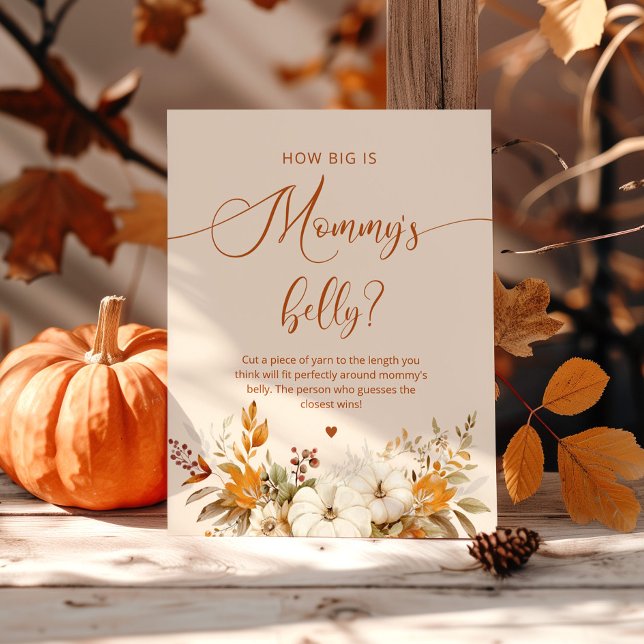 Fall pumpkin how big is mummy's belly game poster (Creator Uploaded)