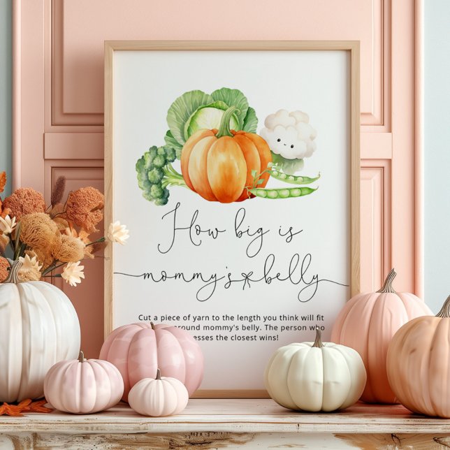 Fall pumpkin how big is mummy's belly game poster (Creator Uploaded)