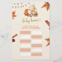 Fall Pumpkin is Brewing Coffee Baby Brain Games