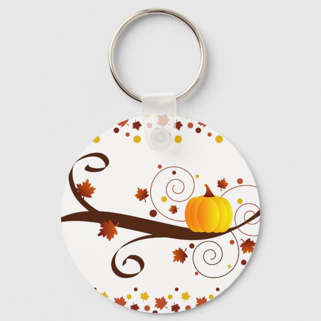 Fall pumpkin - Keychain (Front)