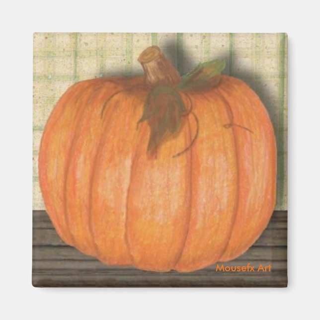 Fall Pumpkin Magnet (Front)