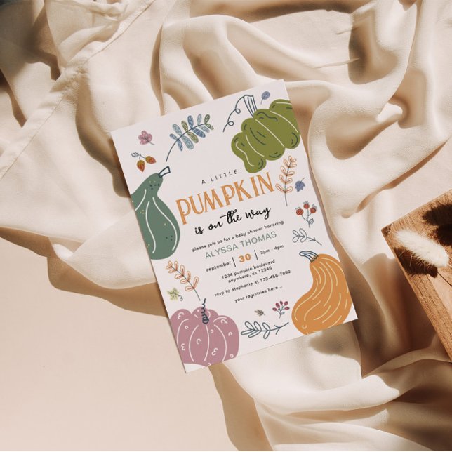 Fall Pumpkin Patch Baby Shower Invitation (Creator Uploaded)