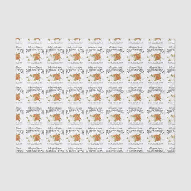 FALL PUMPKIN PATCH TISSUE PAPER (Front)