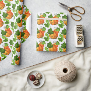 Fall Pumpkin Patch Wrapping Paper