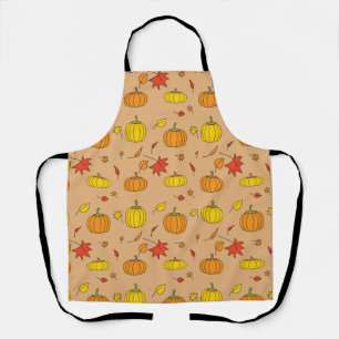 Fall Pumpkin Pattern Apron