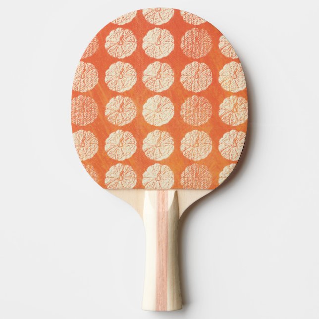 Fall Pumpkin Pattern Ping Pong Paddle (Front)