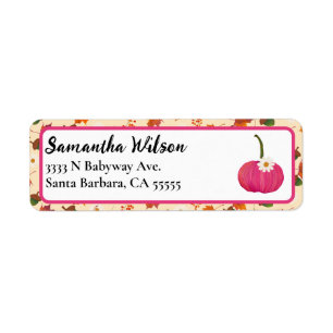 Fall Pumpkin Pink Baby Shower