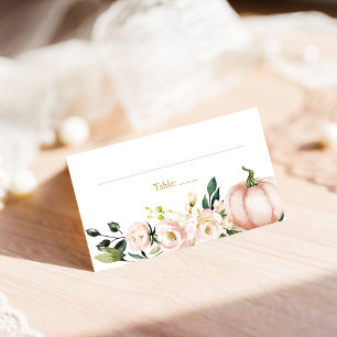 Fall Pumpkin Place Cards Food Tent Cards