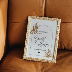 Fall Pumpkin Please Sign Our Guest Book Sign 