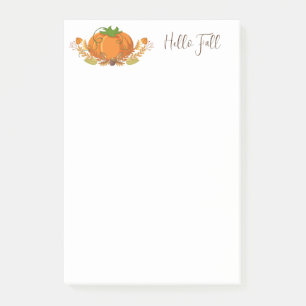 Fall Pumpkin Post Notes