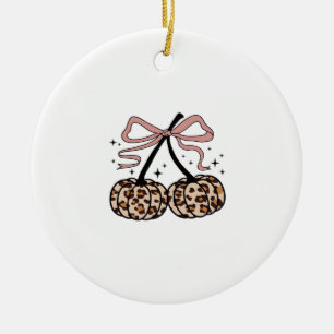Fall Pumpkin, Pumpkin Cherries, Leopard Pumpkin, P Ceramic Tree Decoration