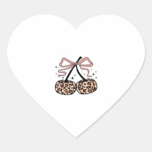 Fall Pumpkin, Pumpkin Cherries, Leopard Pumpkin, P Heart Sticker
