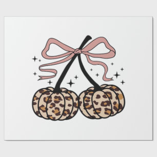 Fall Pumpkin, Pumpkin Cherries, Leopard Pumpkin, P Wrapping Paper
