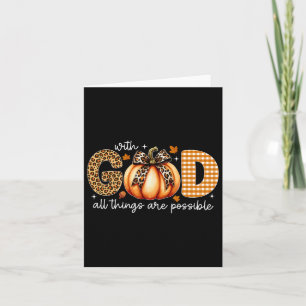 Fall Pumpkin S For Women Jesus Christian Thanksgiv Card