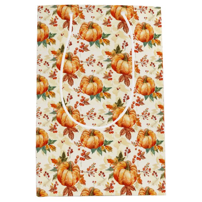 Fall Pumpkin Season Medium Gift Bag (Front)