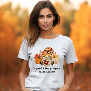 Fall Pumpkin Spice Gnome Woman's T-Shirt