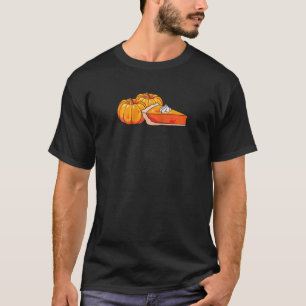 Fall Pumpkin Spice Pie Foodie Whipped Cream Desser T-Shirt