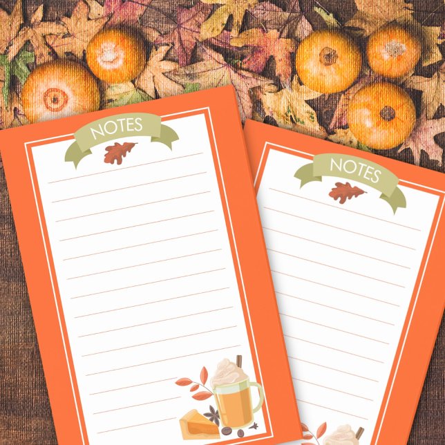 Fall Pumpkin Spice Post-It Notes (Creator Uploaded)