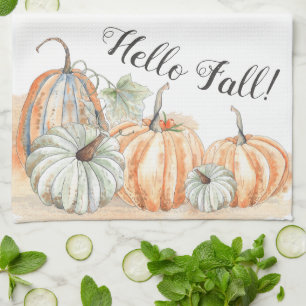 Fall Pumpkin Tea Towel