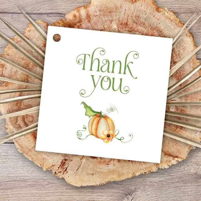 Fall Pumpkin Thank You Favour Tags (Creator Uploaded)