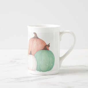 Fall Pumpkin Trio Bone China Mug