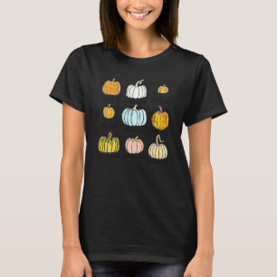 Fall Pumpkin Varieties Hello Pumpkin Season Thanks T-Shirt