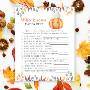 Fall Pumpkin - Who knows Daddy best game