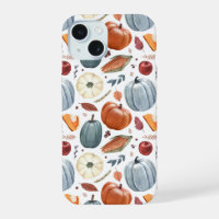 Fall Pumpkins & Autumn Leaves Pattern