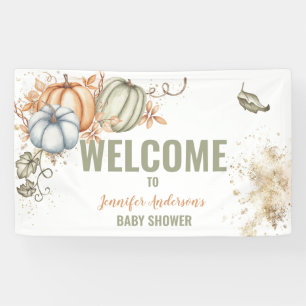 Fall Pumpkins Baby Shower Banner