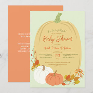 Fall Pumpkins Baby Shower Invitation