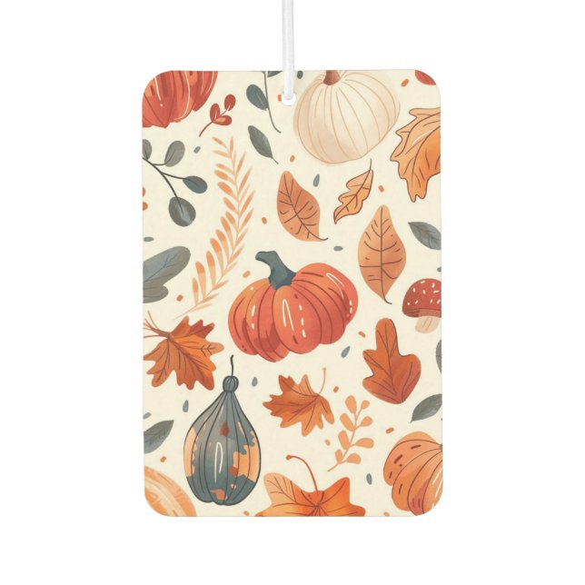 Fall pumpkins car air freshener (Front)