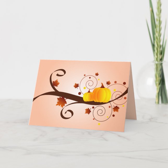 Fall pumpkins - Card (Front)