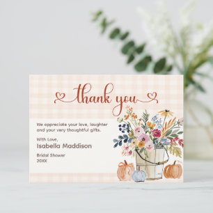 Fall Pumpkins Florals Watercolor Rustic