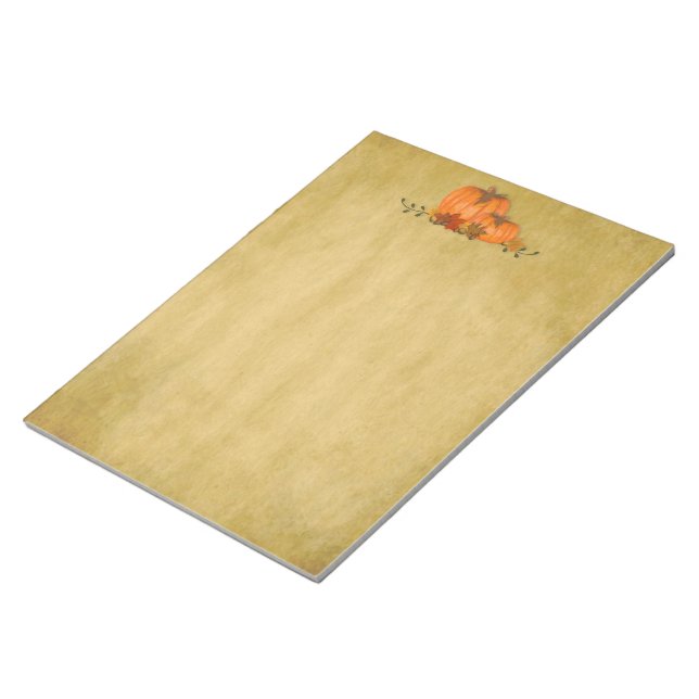 Fall Pumpkins Large Notepad (Angled)
