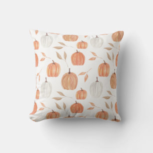 Fall Pumpkins & Leaves Cushion