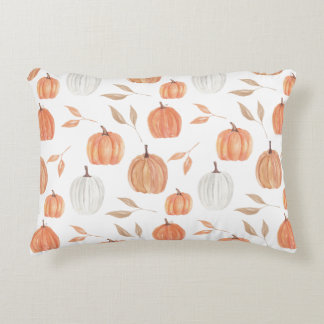 Fall Pumpkins & Leaves Decorative Cushion