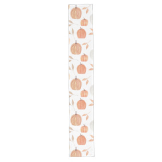 Fall Pumpkins & Leaves Long Table Runner