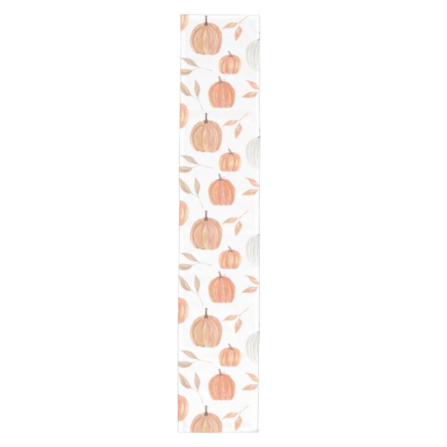 Fall Pumpkins & Leaves Medium Table Runner (Front)