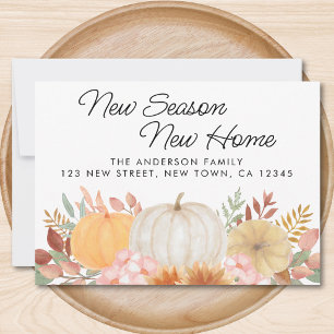 Fall Pumpkins Moving Announcement