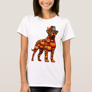 Fall Pumpkins Pug Shape Cane Corso Cute Shape Than T-Shirt
