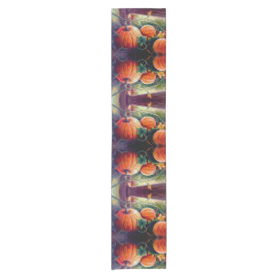 Fall Pumpkins Short Table Runner