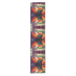 Fall Pumpkins Short Table Runner