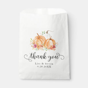 Fall Pumpkins Thank You Favour Bags