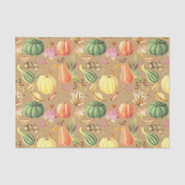 Fall pumpkins tissue paper (Front)