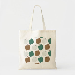 Fall Pumpkins White Green Halloween Candy Tote Bag