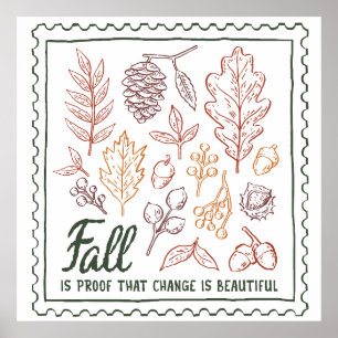Fall Quote  Poster